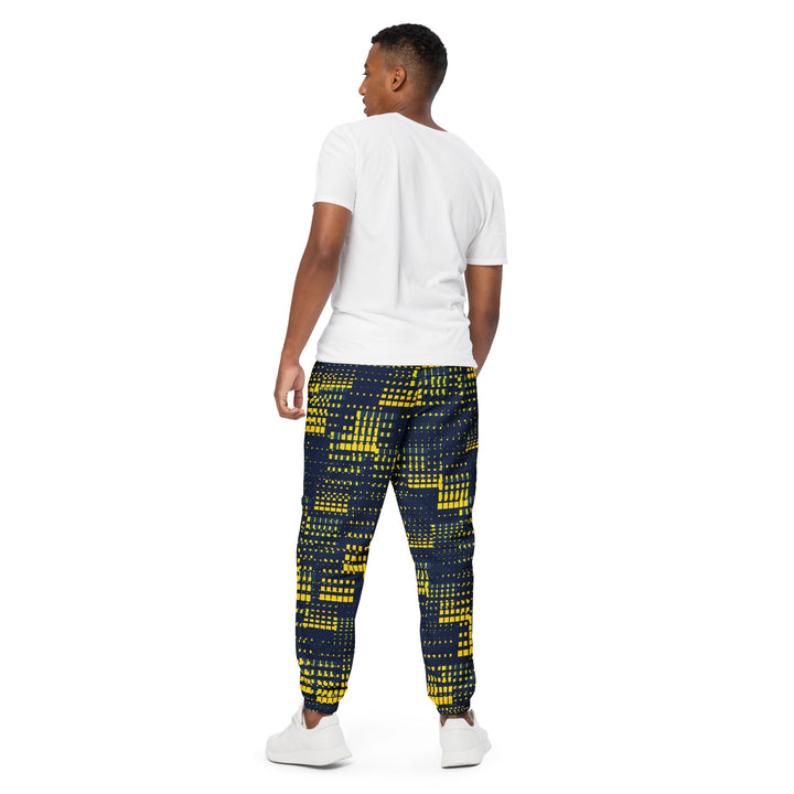 Unisex Track Pants - Yellow-Blue Blast