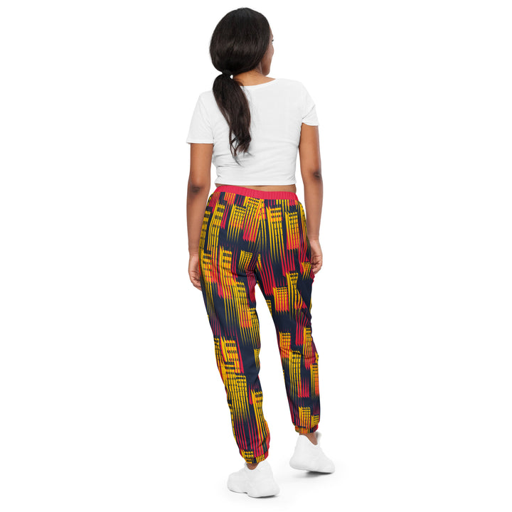 Unisex Track Pants - Yellow-Red City