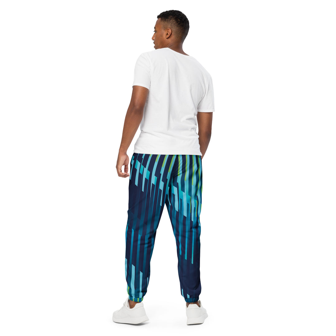 Unisex Track Pants - Blue-Green Fence