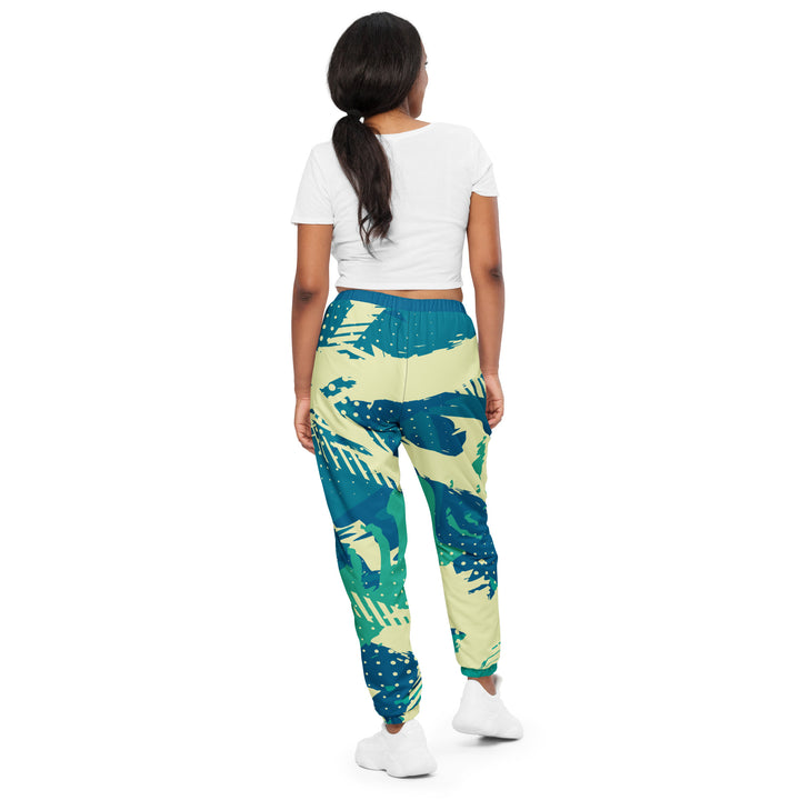 Unisex Track Pants - Green-Beige Woods