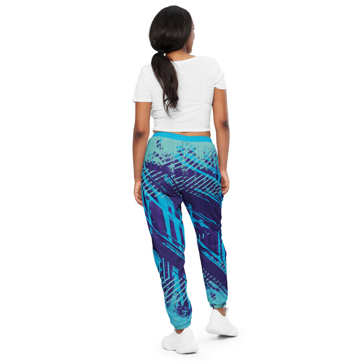 Unisex Track Pants - Blue-Purple Pitch