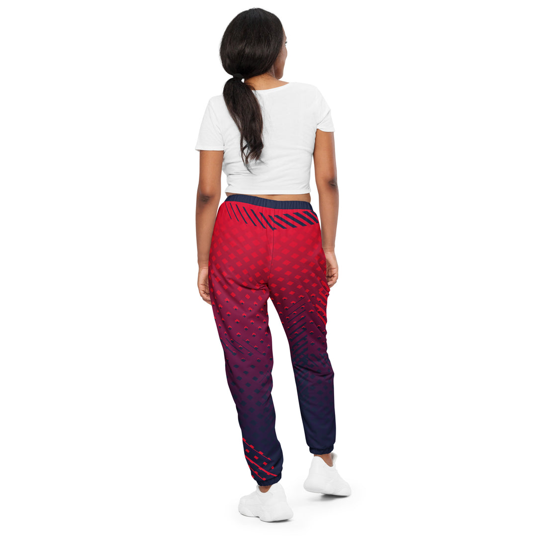 Unisex Track Pants - Red-Blue Quick