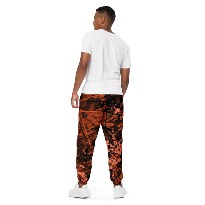 Unisex Track Pants - Brown-Black Slice