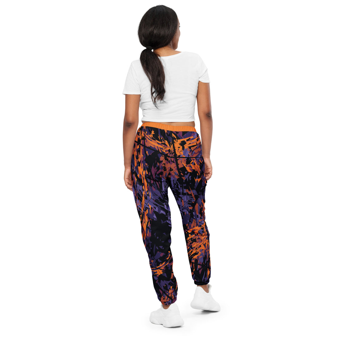 Unisex Track Pants - Purple-Orange Fragment