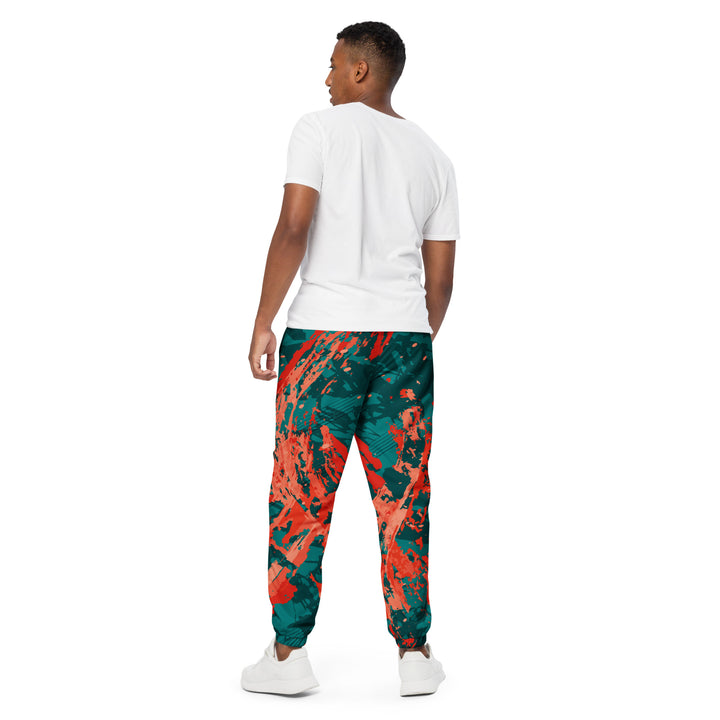 Unisex Track Pants - Green-Red Cover