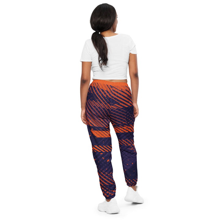 Unisex Track Pants - Purple-Orange Tracks