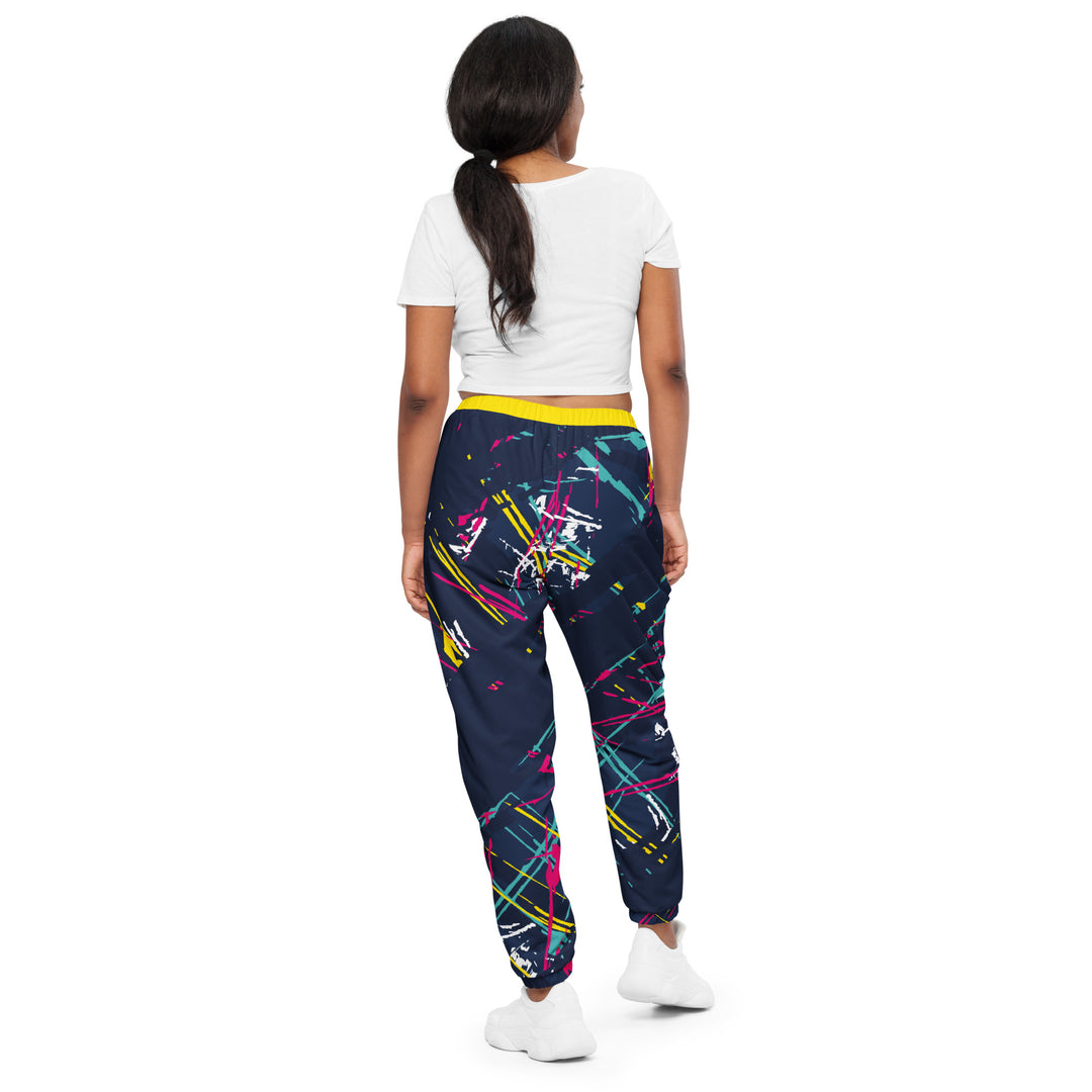 Unisex Track Pants - Blue-Yellow DNA