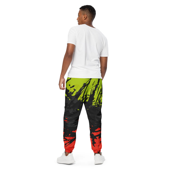 Unisex Track Pants - Red-Green Break