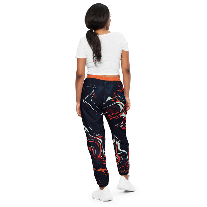 Unisex Track Pants - Black-Orange Beast