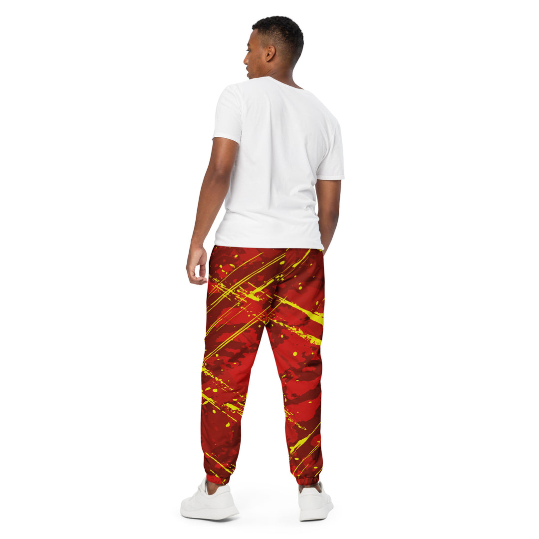 Unisex Track Pants - Red-Yellow Phoenix