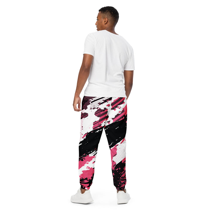 Unisex Track Pants - Black-Pink Beat