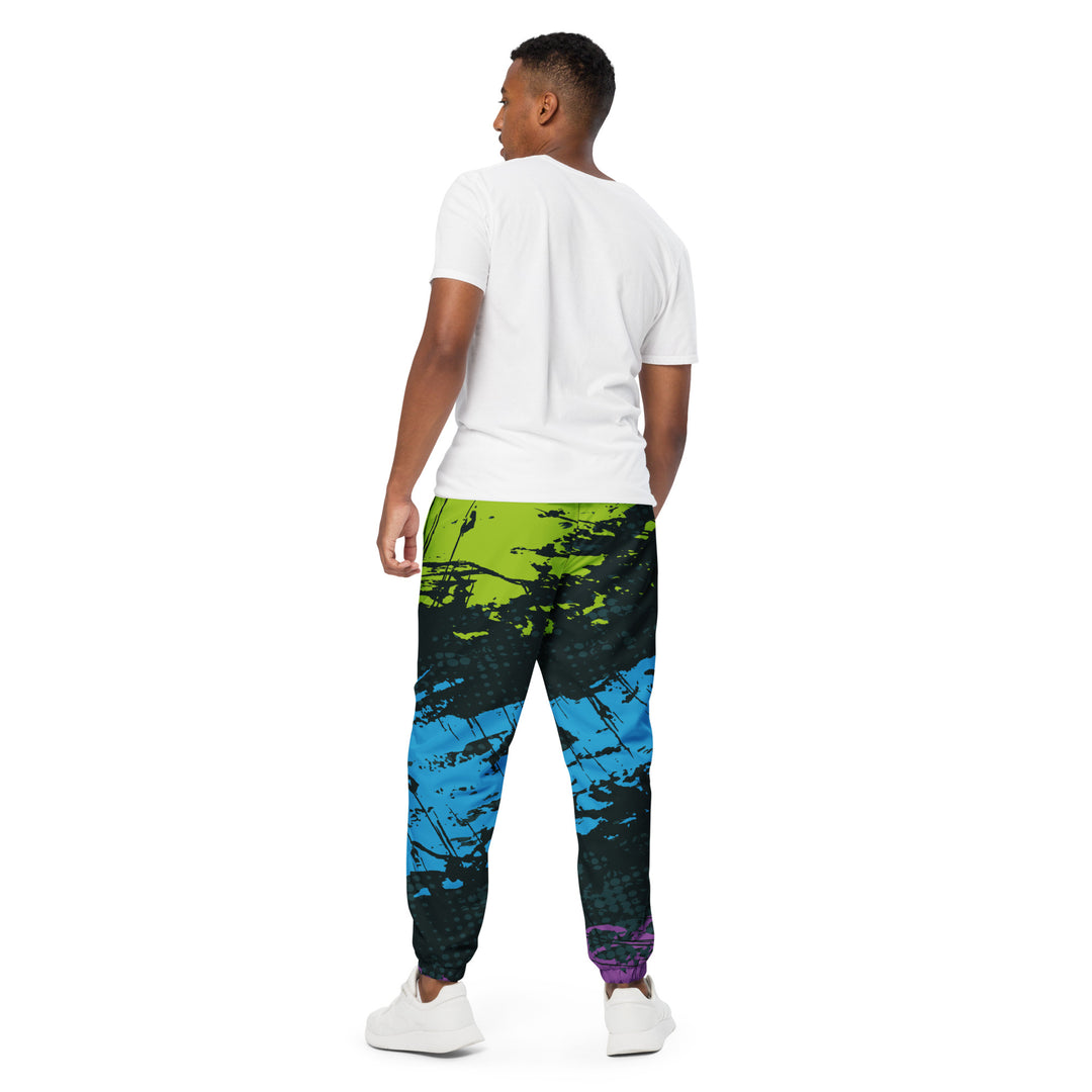 Unisex Track Pants - Blue-Green Stream