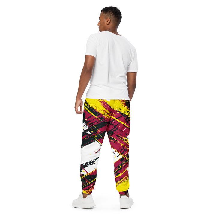 Unisex Track Pants - Red-Yellow Emotion