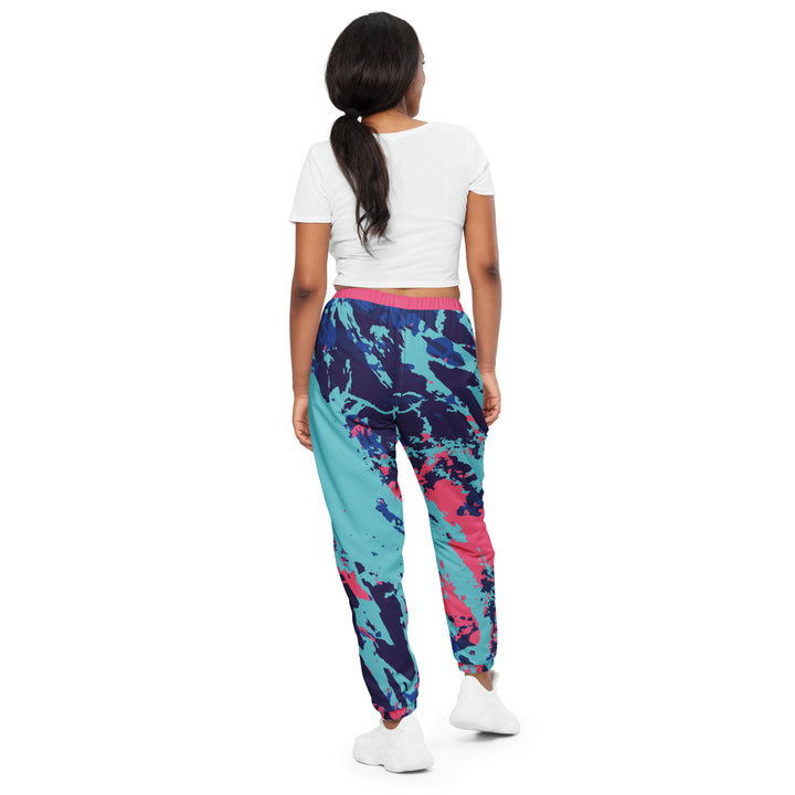 Unisex Track Pants - Blue-Pink Seek