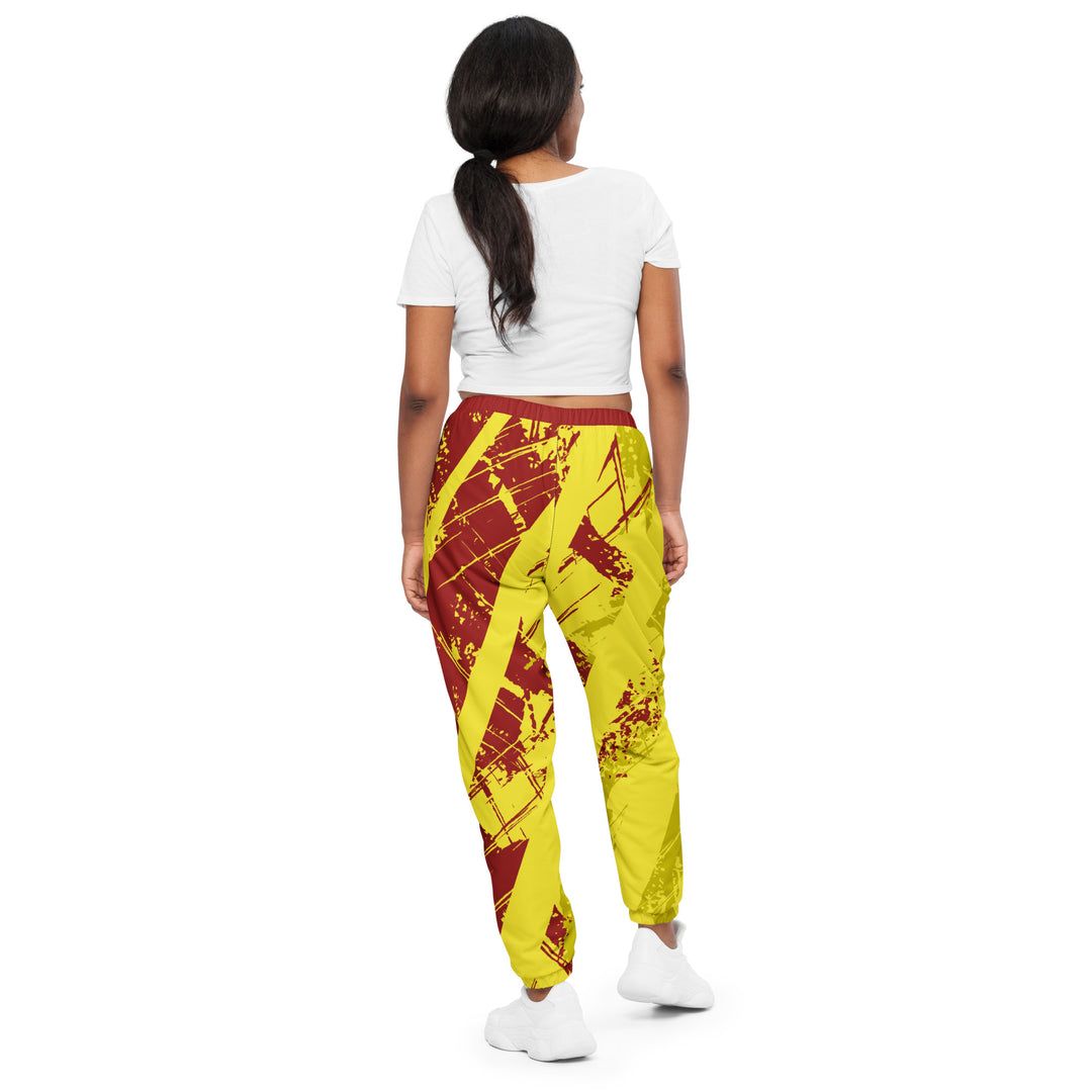 Unisex Track Pants - Yellow-Red Cover