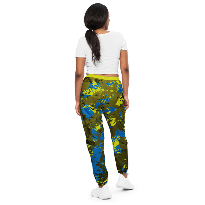 Unisex Track Pants - Green-Blue Shards