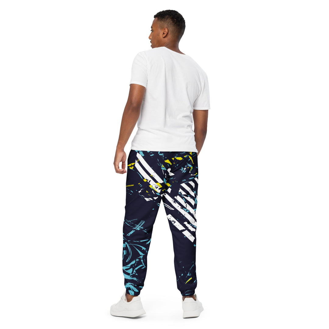 Unisex Track Pants - Black-White Reach