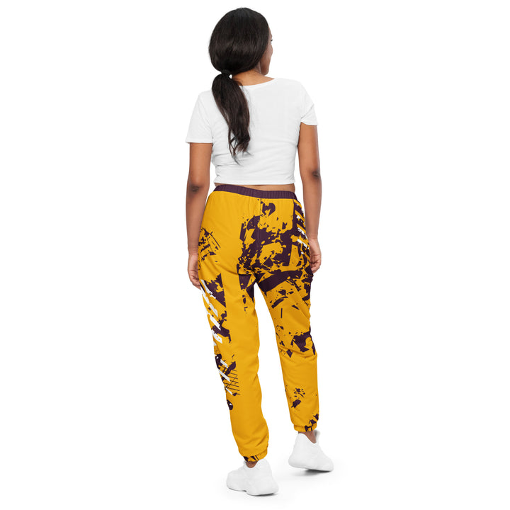 Unisex Track Pants - Yellow-Brown Sign