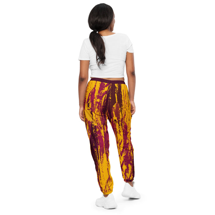 Unisex Track Pants - Yellow-Red Deck