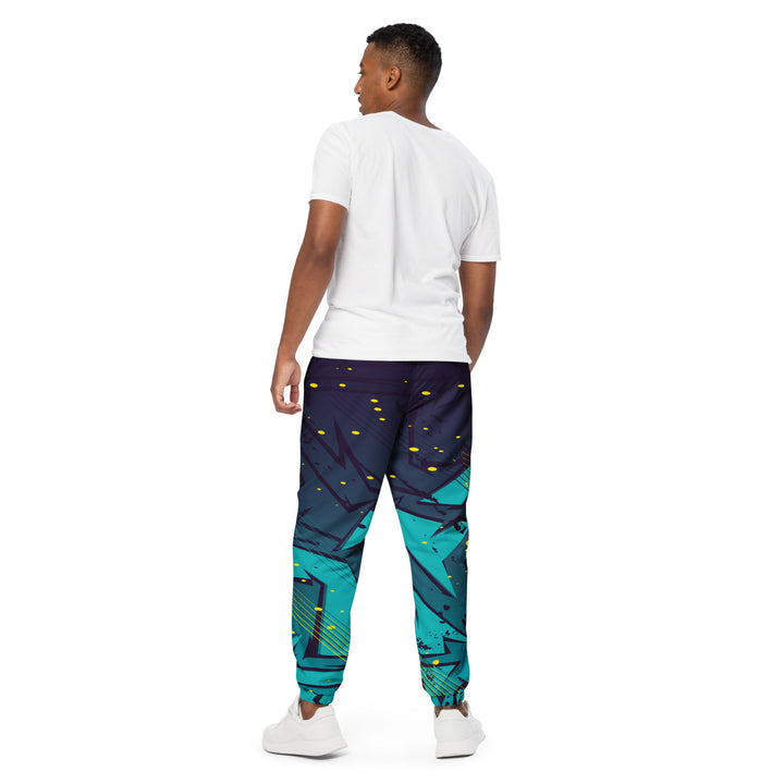 Unisex Track Pants - Blue-Turquoise Player