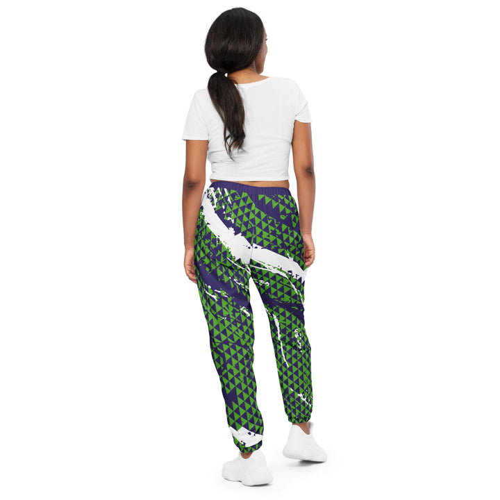 Unisex Track Pants - Green-Purple Peak