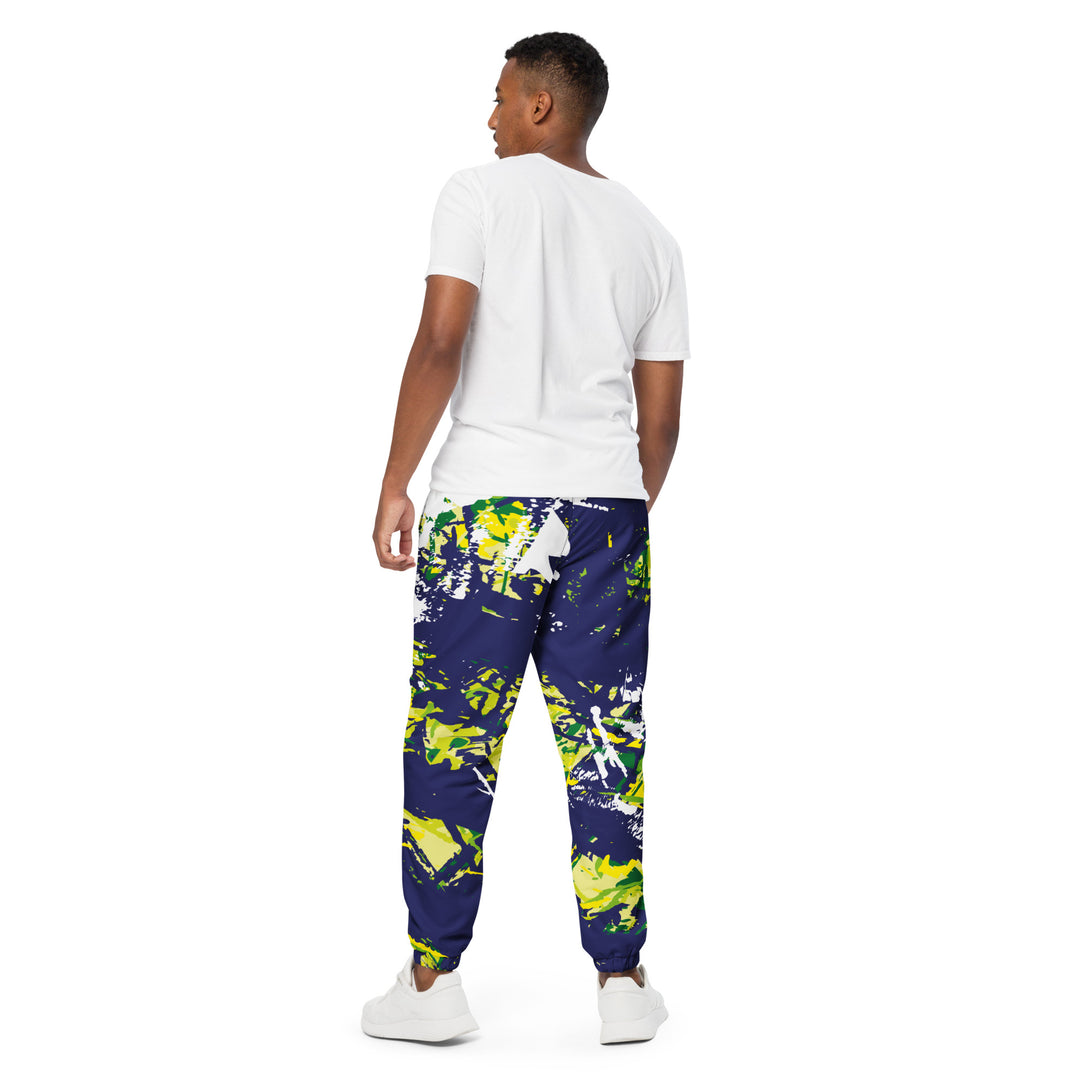 Unisex Track Pants - Blue-Green Chase