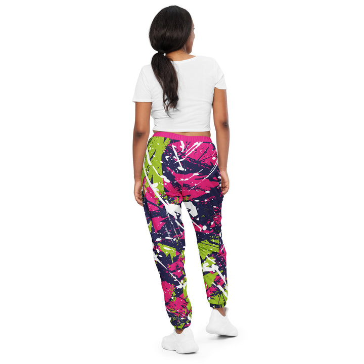 Unisex Track Pants - Green-Pink Wreck