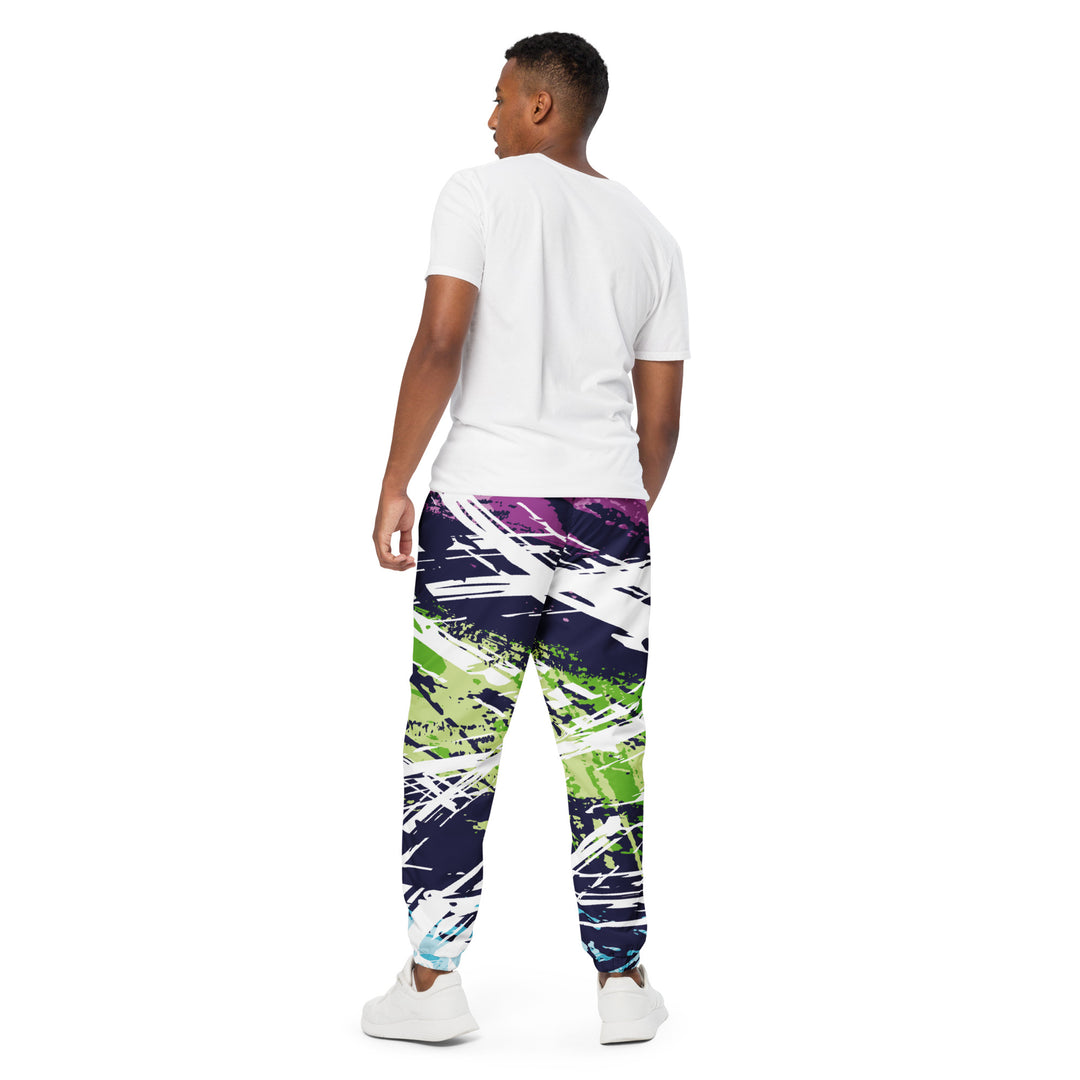 Unisex Track Pants - Blue-Green Play