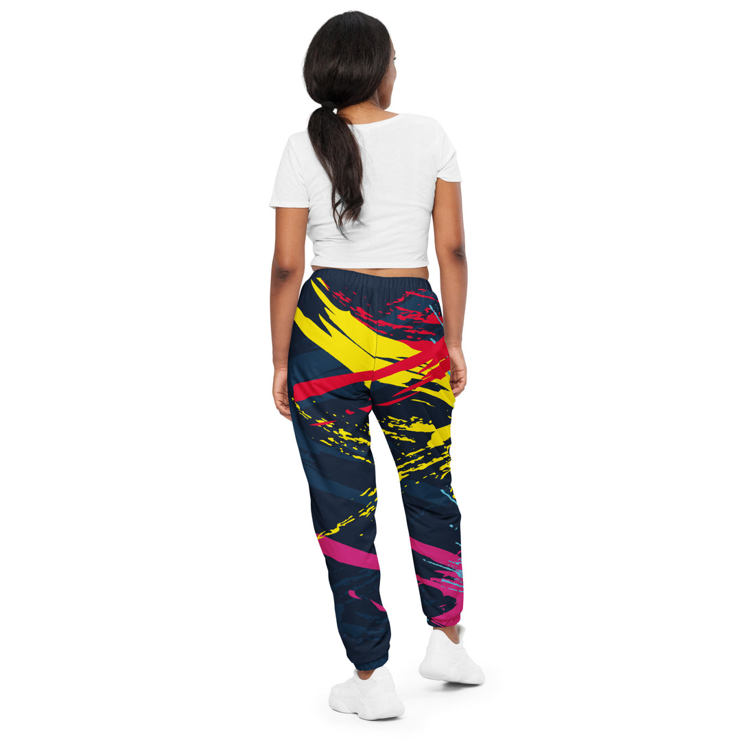 Unisex Track Pants - Blue-Pink Remain