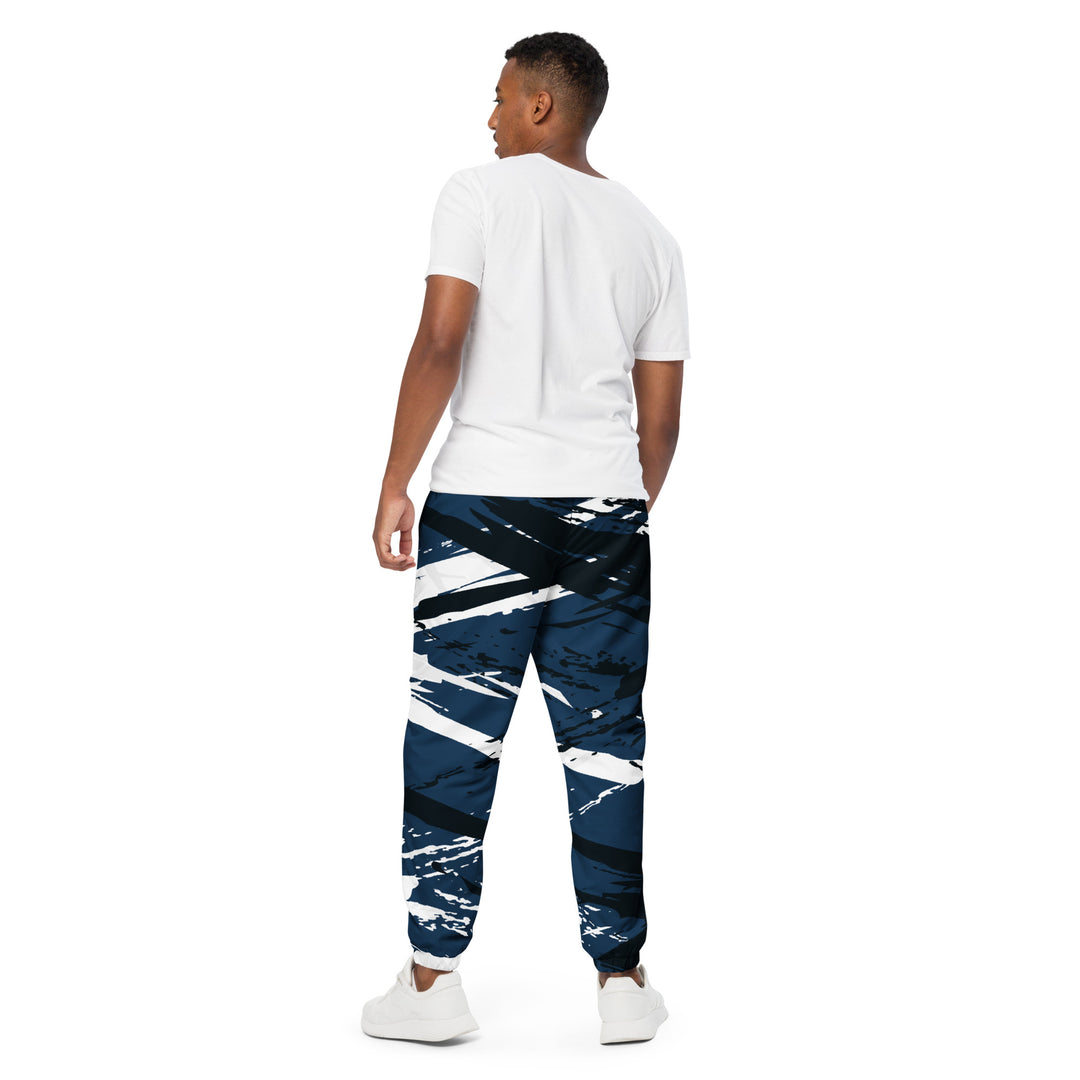 Unisex Track Pants - Blue-White Remain