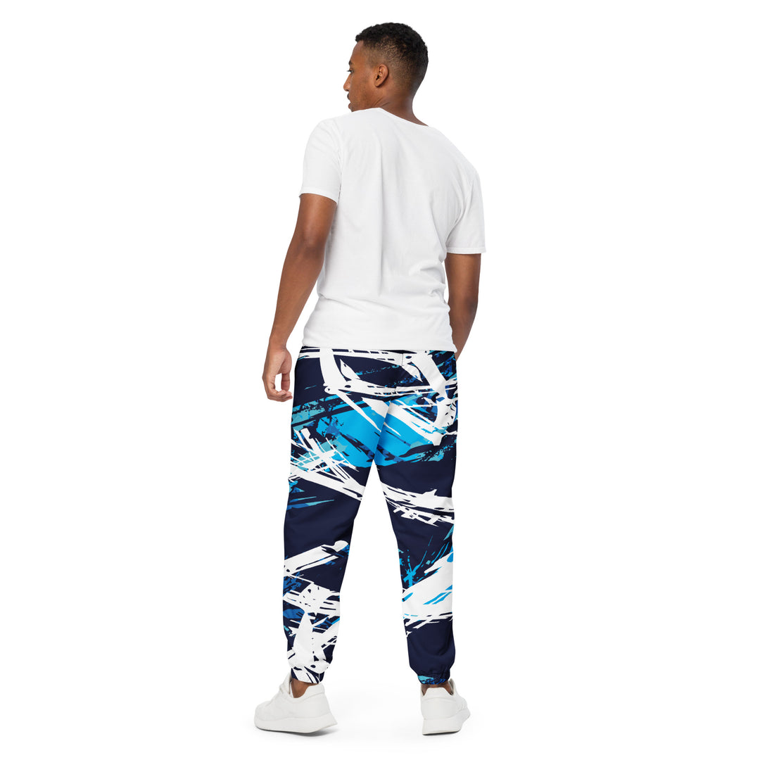 Unisex Track Pants - Blue-White Bonus