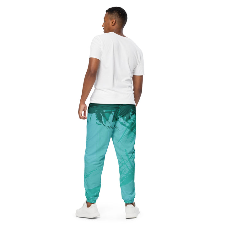 Unisex Track Pants - Turquoise Clear