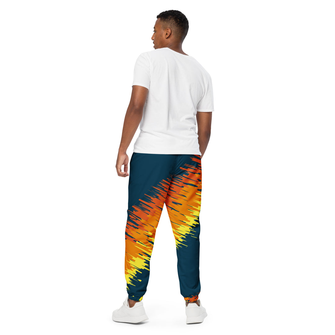 Unisex Track Pants - Blue-Orange Master