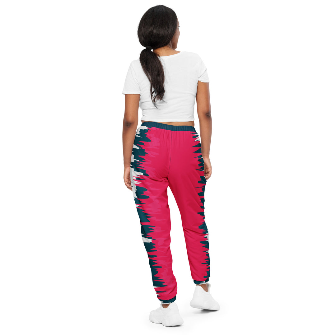 Unisex Track Pants - Blue-Pink Carpet