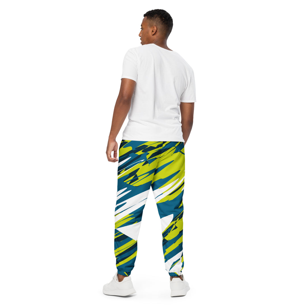 Unisex Track Pants - Green-White Wish