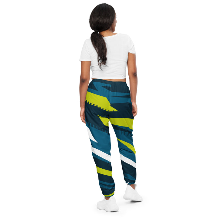 Unisex Track Pants - Blue-Green Slow