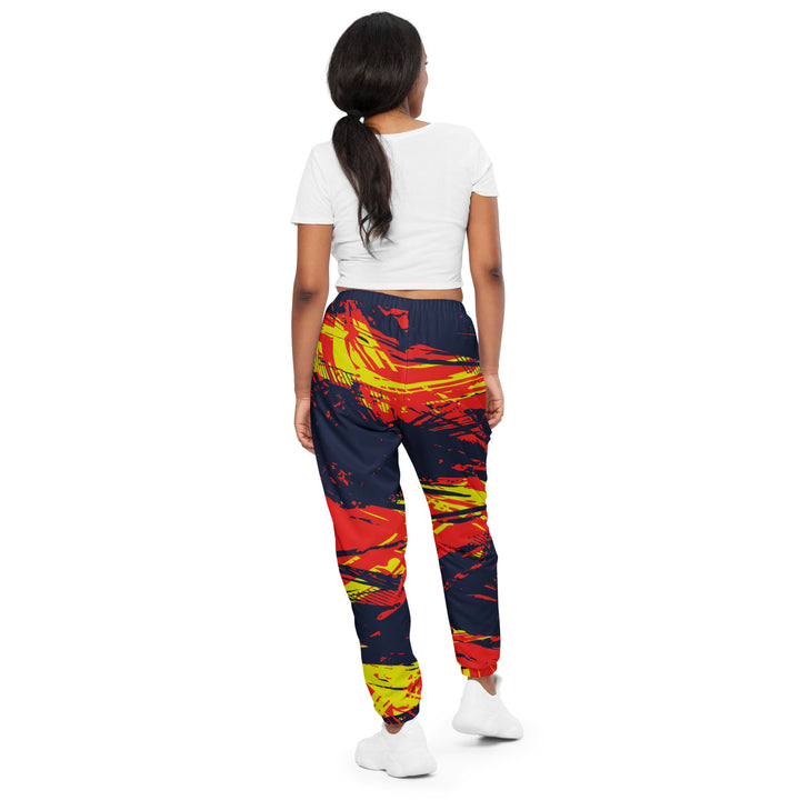 Unisex Track Pants - Blue-Red Spear