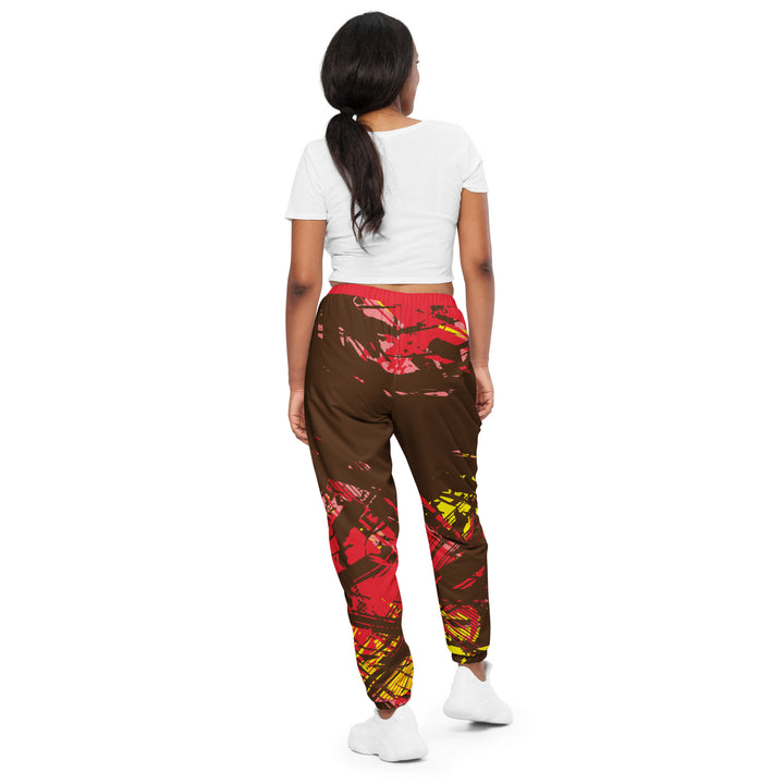 Unisex Track Pants - Red-Yellow Trick