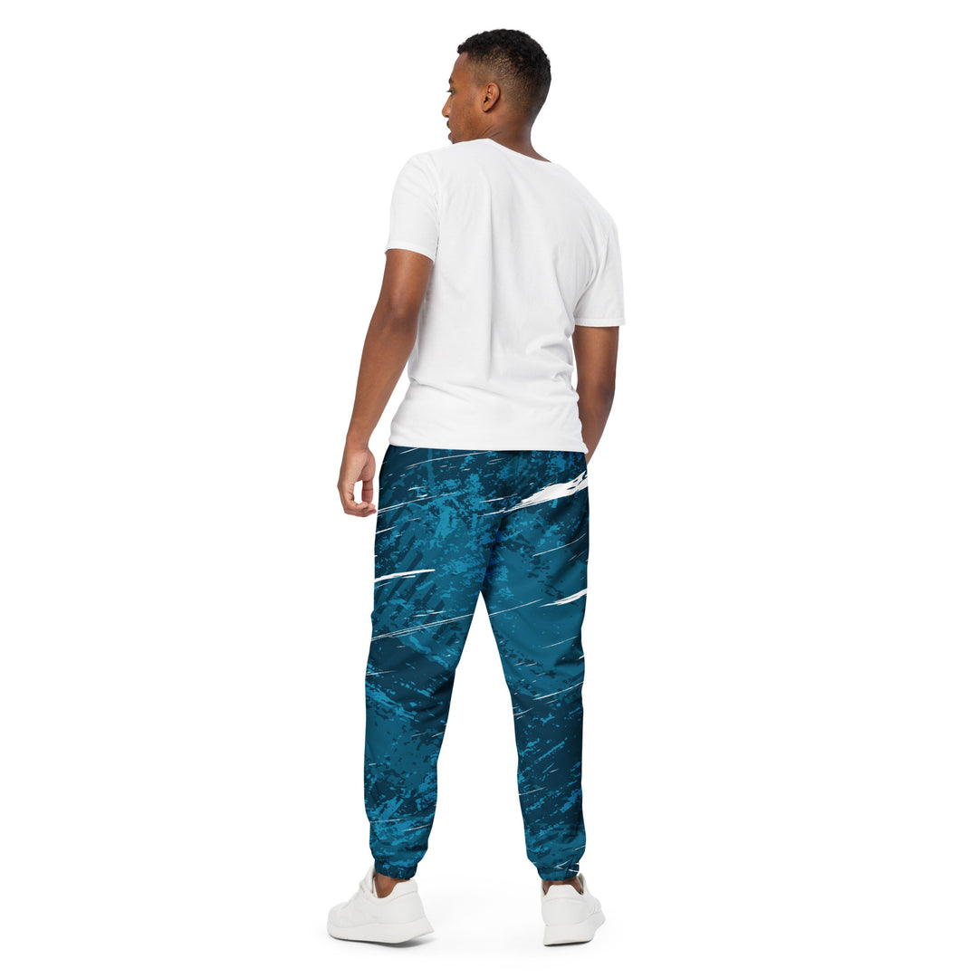 Unisex Track Pants - Blue-White Hit