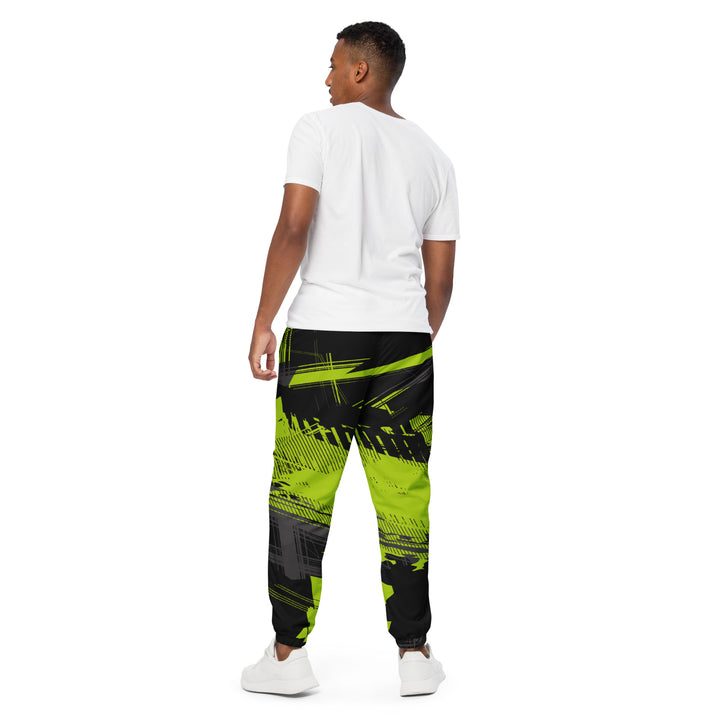 Unisex Track Pants - Black-Green Trailer