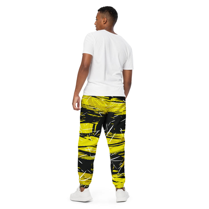 Unisex Track Pants - Black-Yellow Control