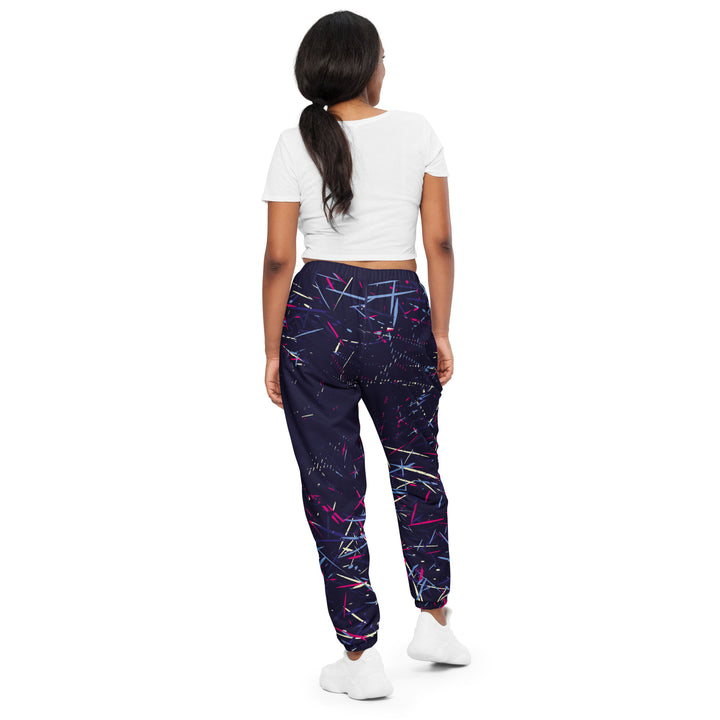 Unisex Track Pants - Purple-Pink Strings