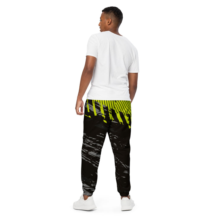 Unisex Track Pants - Black-Green Control