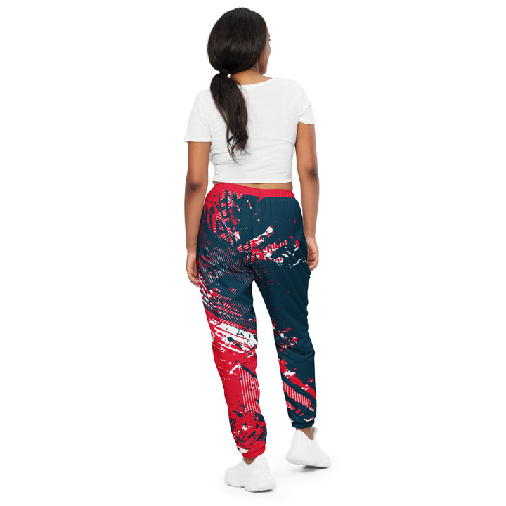 Unisex Track Pants - Blue-Red Duel