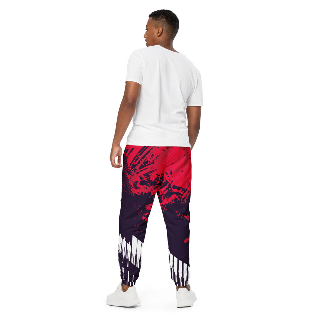 Unisex Track Pants - Purple-Red Track