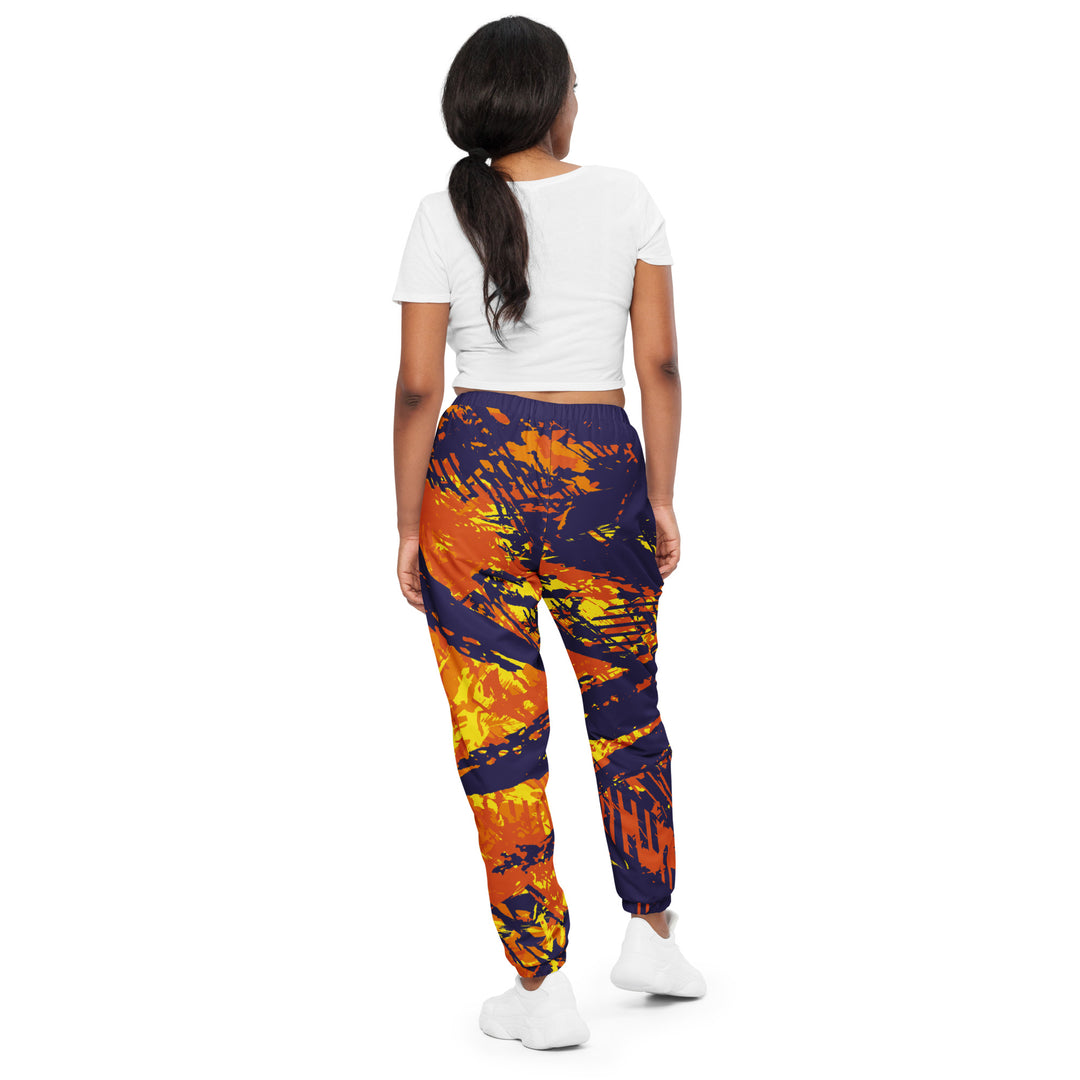 Unisex Track Pants - Purple-Orange Nerve