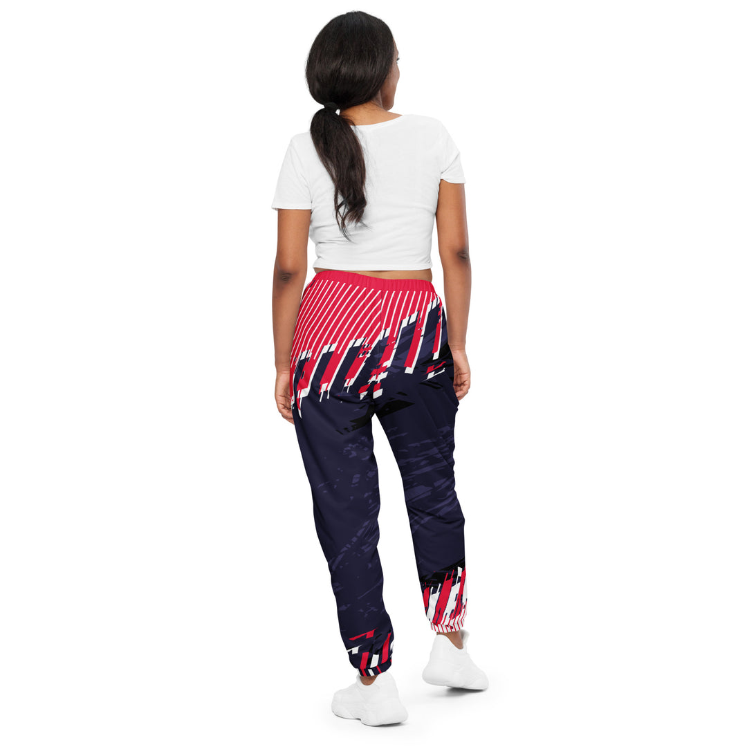 Unisex Track Pants - Purple-Red Note