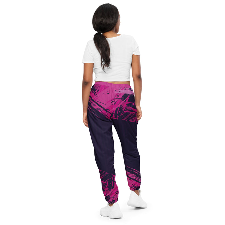 Unisex Track Pants - Purple-Pink Escape