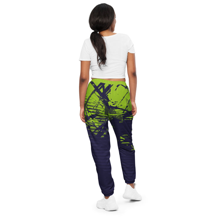 Unisex Track Pants - Purple-Green Shape