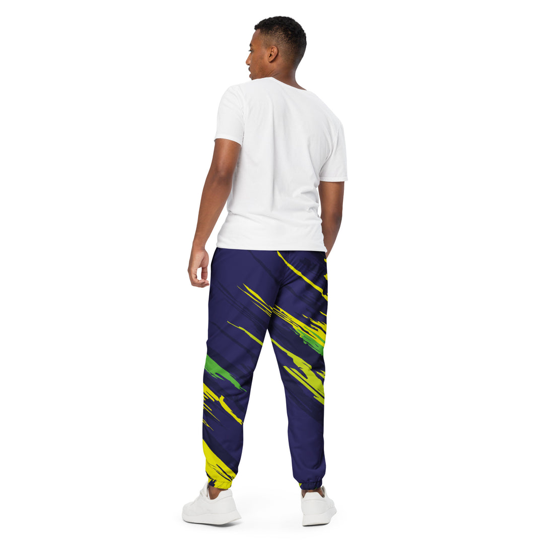 Unisex Track Pants - Purple-Yellow Overdraw